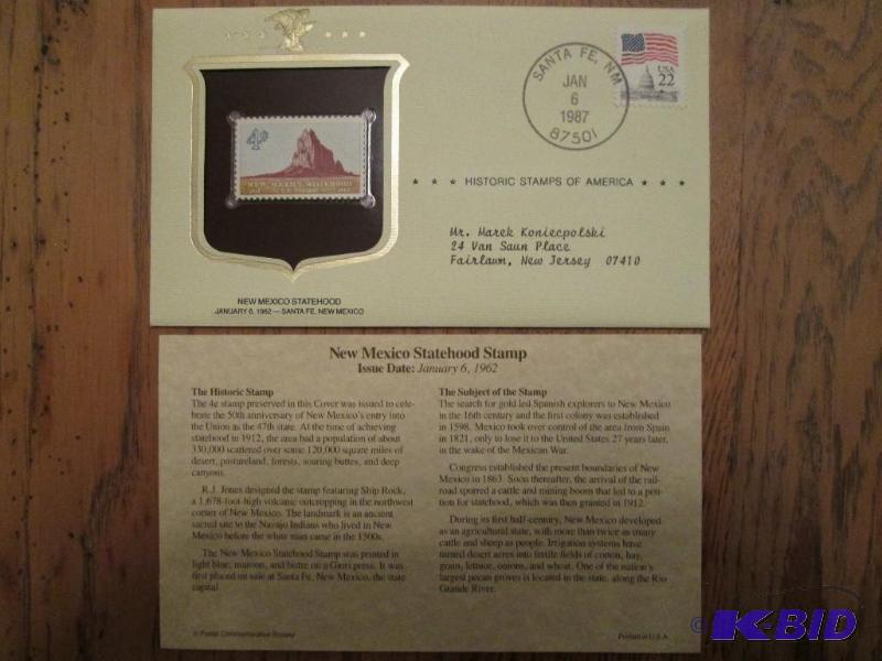 New Mexico Statehood Stamp, Issued 1962 Mint...