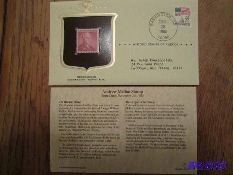 Andrew Mellon Stamp, Issued 1955 Mint sealed...