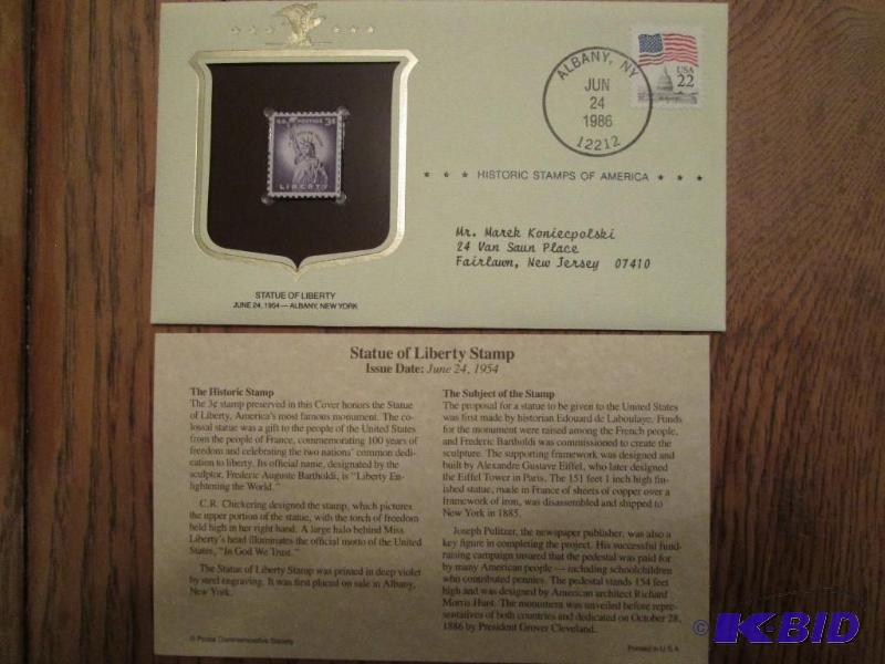 Statue Of Liberty Stamp, Issued 1954 Mint se...
