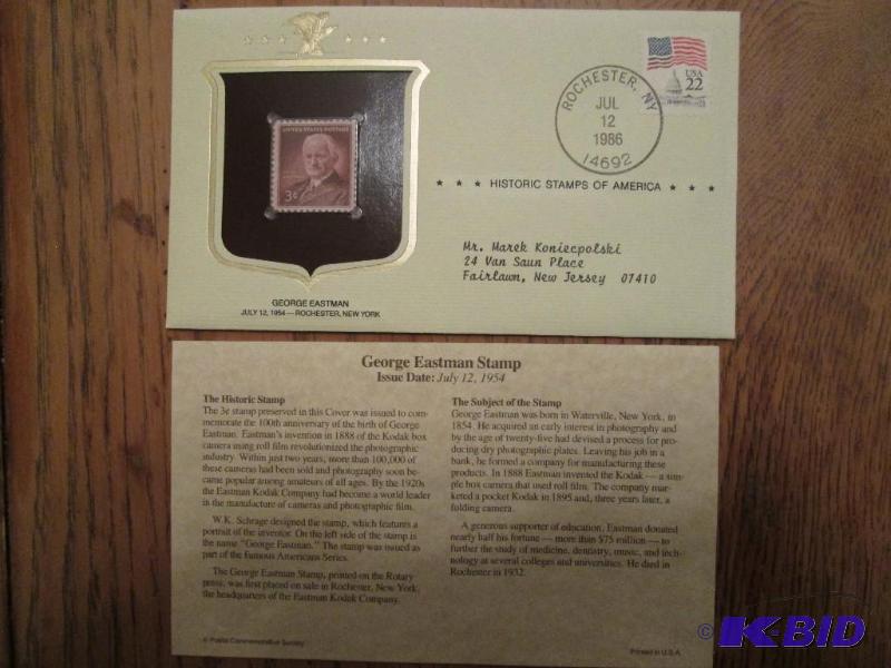 George Eastman Stamp, Issued 1954 Mint seale...