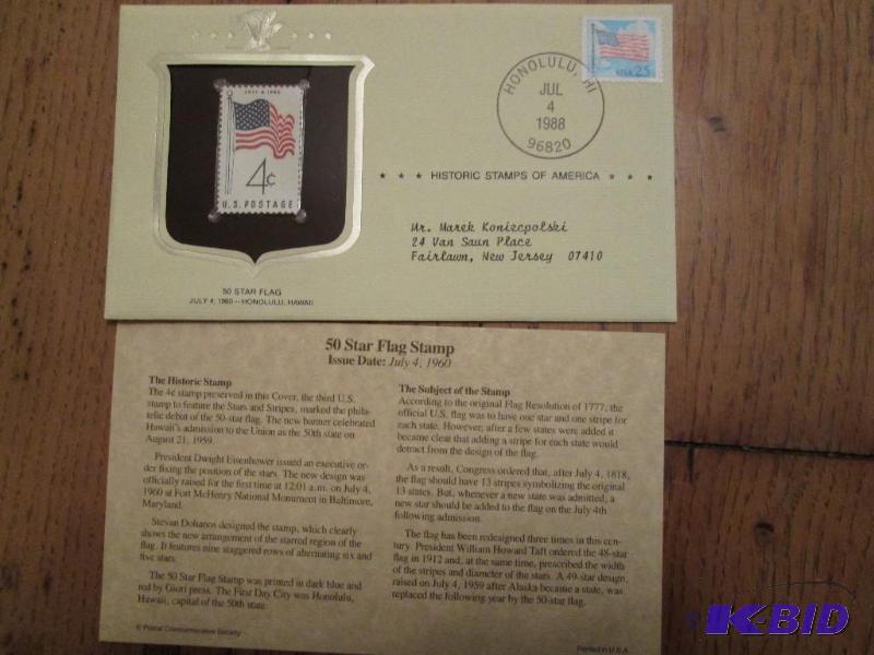 50 Star Flag Stamp, Issued 1960 Mint sealed ...
