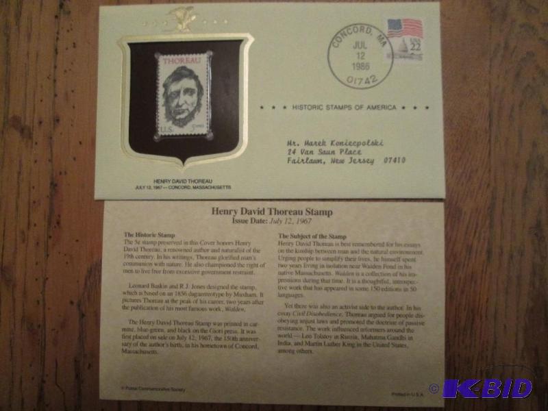 Henry David Thoreau Stamp, Issued 1967 Mint ...