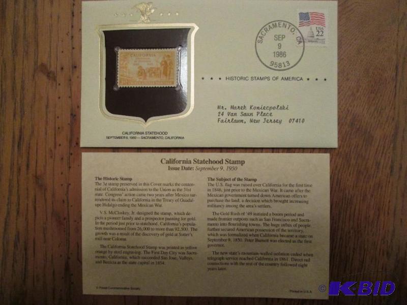 California Statehood Stamp, Issued 1950 Mint...