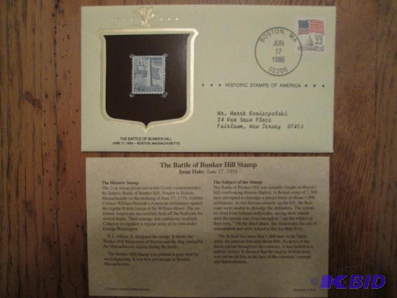 The Battle Of Bunker Hill Stamp, Issued 1959,...