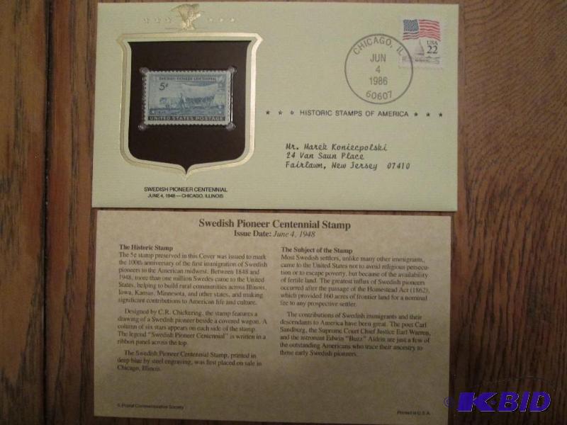 Swedish Pioneer Centennial Stamp, Issued 1948...