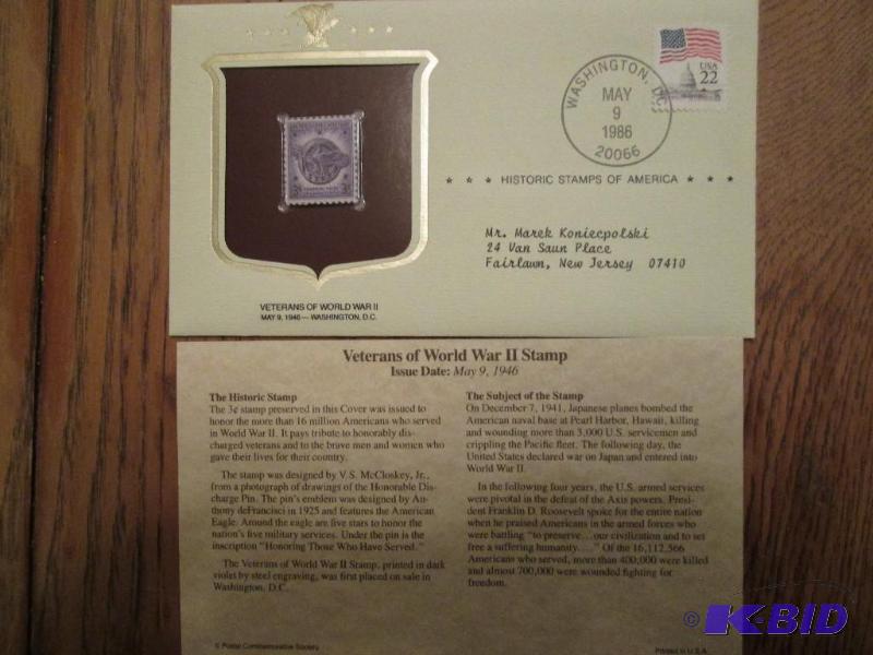 Veterans of World Was II Stamp, Issued 1946 ...