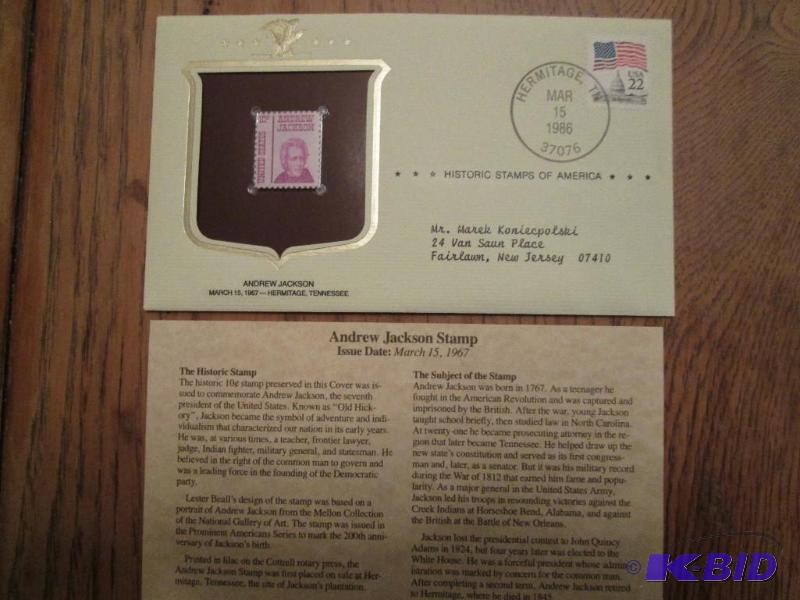 Andrew Jackson Stamp, Issued 1967 Mint seale...