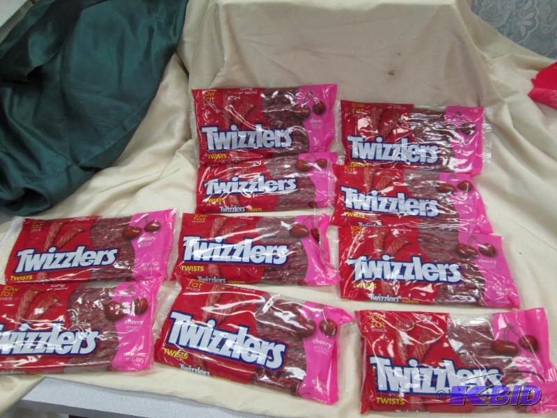 Qty 10 pkg of Twizzlers Cherry 16 oz Exp 102...