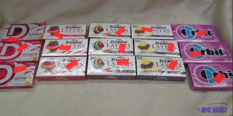 Qty 15 Trident layers with real fruit flavor ...
