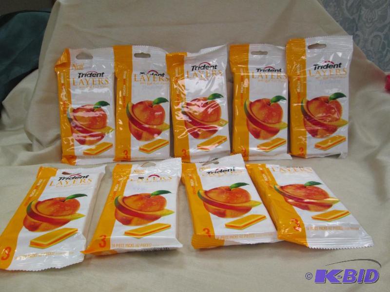 Qty 9 Trident with real fruit flavor Orchard ...