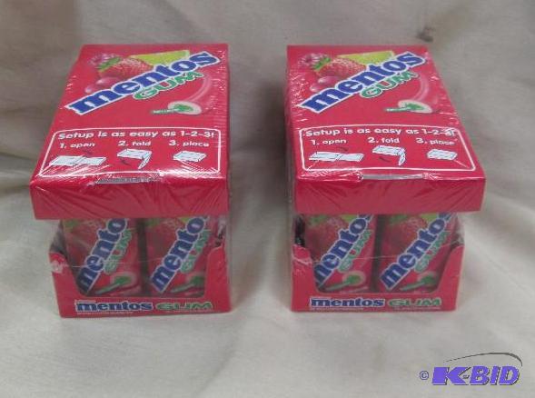 Qty 20 Mentos gum red fruit and lime exp 122...