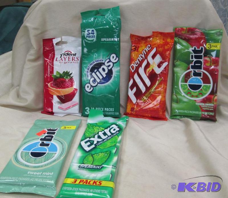 Qty 6 Orbit apple remix, Dentyne fire spicy c...