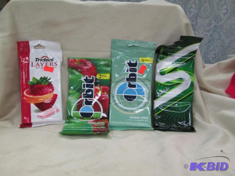 Qty 4 Orbit apple remix, Orbit sweet mint, St...