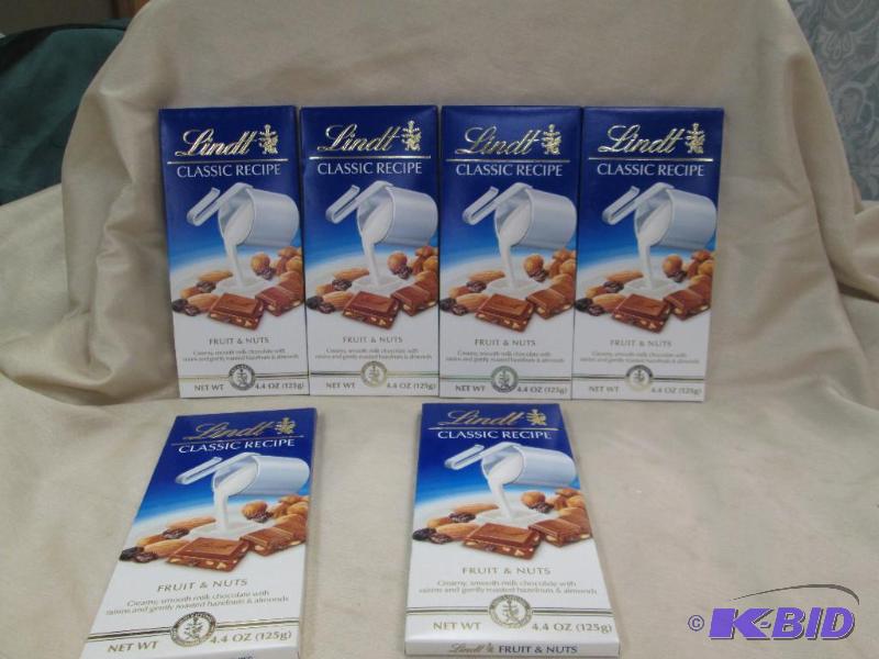 Qty 6 Lindt classic recipe Fruit and nuts exp...