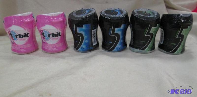Qty 6 Wrigleys 5 Cobalt peppermint, tingling ...