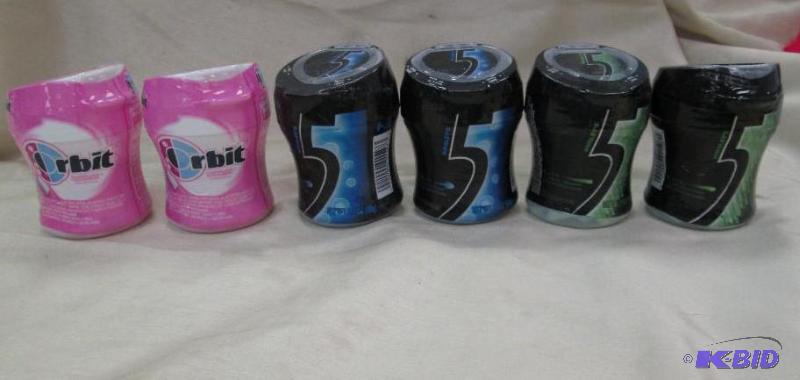 Qty 6 Wrigleys 5 Cobalt peppermint, tingling ...
