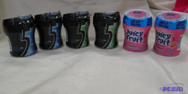 Qty 6 Wrigleys 5 Cobalt peppermint, tingling ...