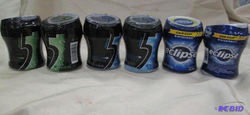 Qty 6 Wrigleys 5 Cobalt peppermint, tingling ...