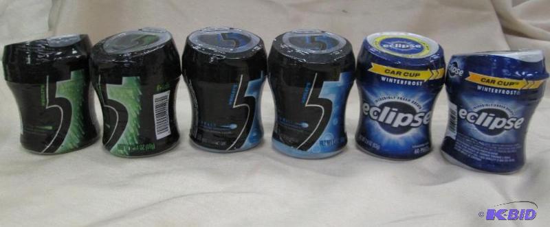 Qty 6 Wrigleys 5 Cobalt peppermint, tingling ...