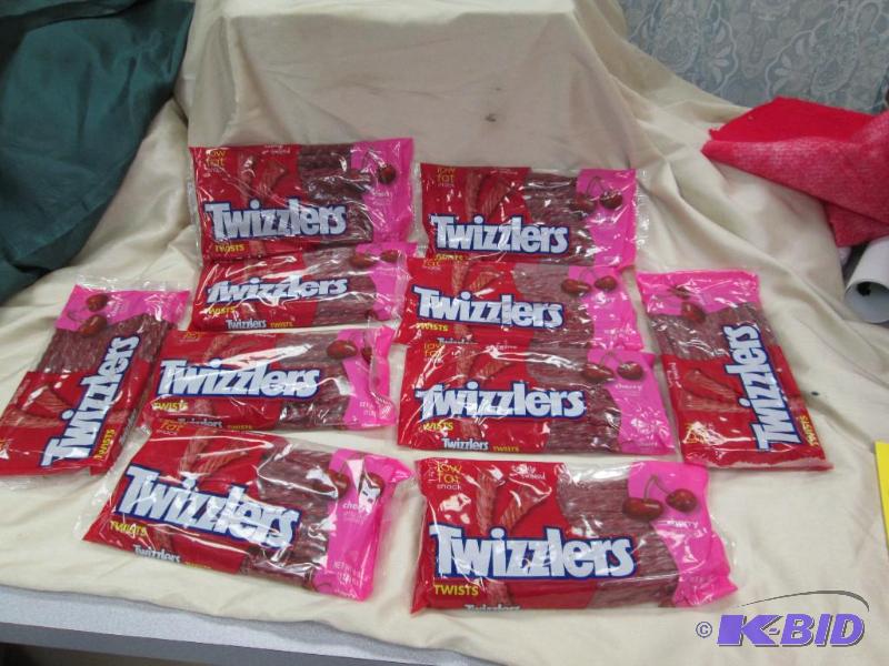 Qty 10 pkg of Twizzlers Cherry 16 oz Exp 102...