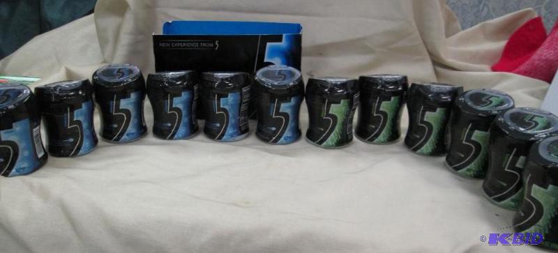Qty 12 Wrigleys 5 Cobalt peppermint, tingling...