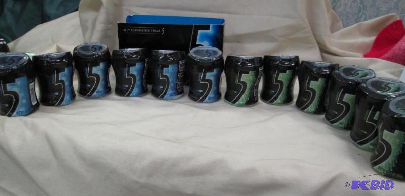 Qty 12 Wrigleys 5 Cobalt peppermint, tingling...