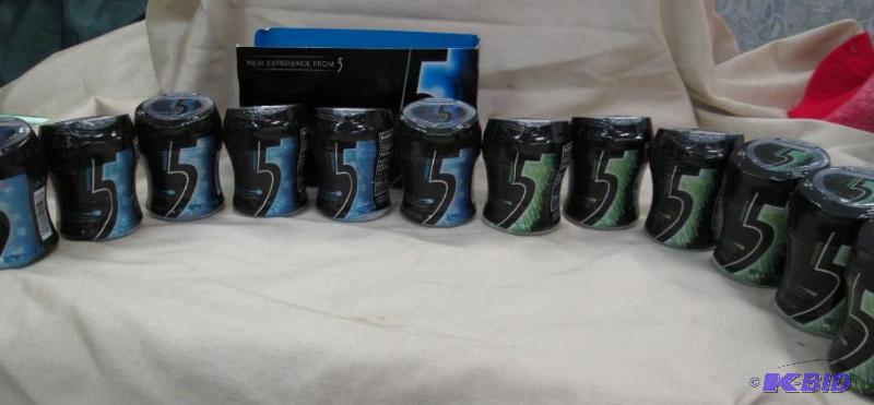 Qty 12 Wrigleys 5 Cobalt peppermint, tingling...