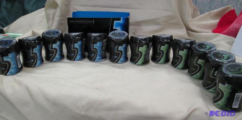Qty 12 Wrigleys 5 Cobalt peppermint, tingling...
