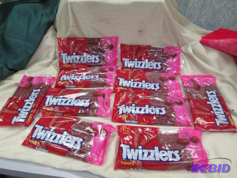 Qty 10 pkg of Twizzlers Cherry 16 oz Exp 102...