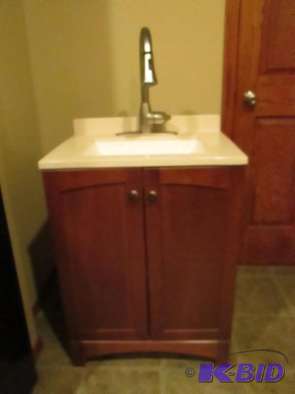 lot 15 image: Sink and Cupboard Stand