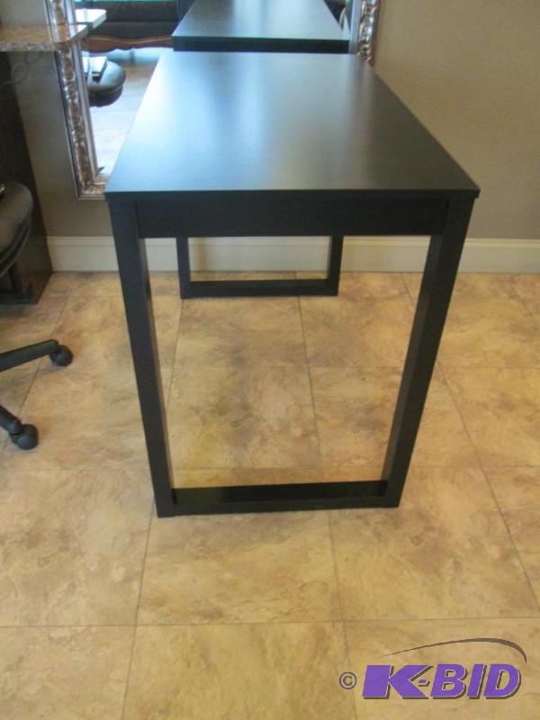 lot 54 image: Black Wood Table