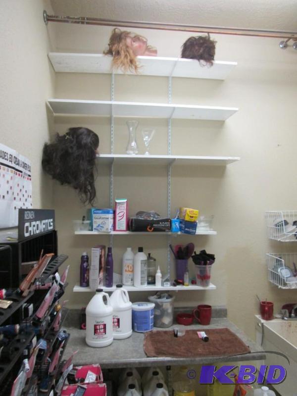 lot 60 image: White Shelving