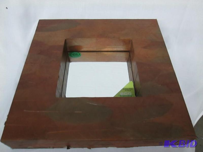 lot 48 image: Mahogany Leaf 16 Square Mirror