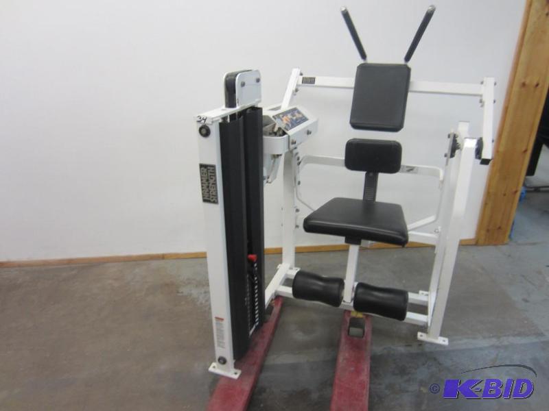 lot 36 image: Free Motion Functional ab crunch Abdominal Weight Machine.