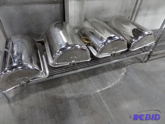 lot 106 image: Roll Top Chaffing Pans for Parts...