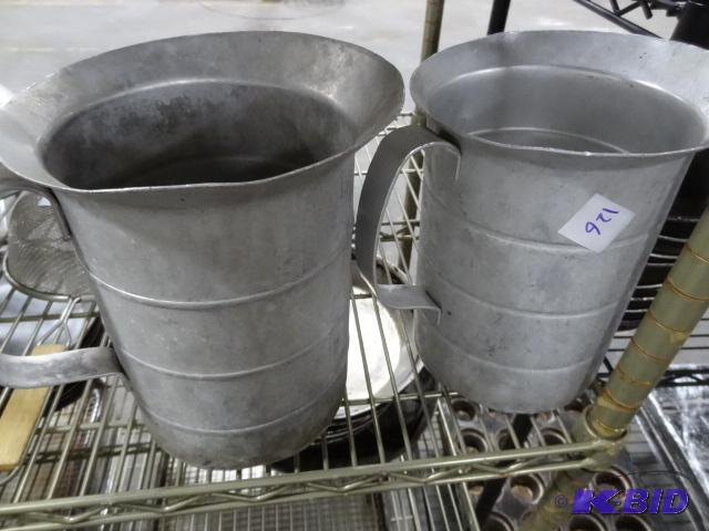 lot 126 image: 2 Aluminum Pitchers...