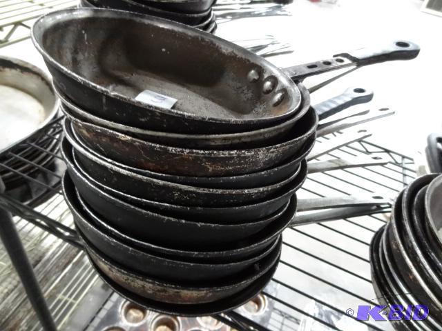 lot 133 image: 8" Sautee Pans Qty 11...