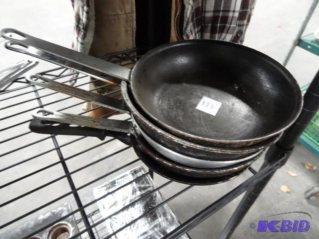 lot 135 image: 8" Sautee Pans Qty 5...