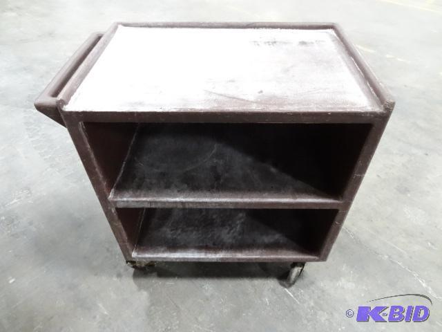 lot 150 image: Poly Bus Cart on Wheels 30 X 20 X 34...