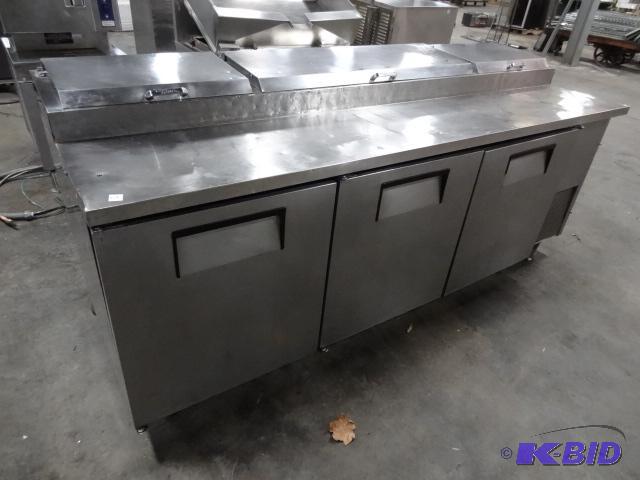 lot 158 image: True Model TPP-93 115 Volt Refrigerated Prep ...