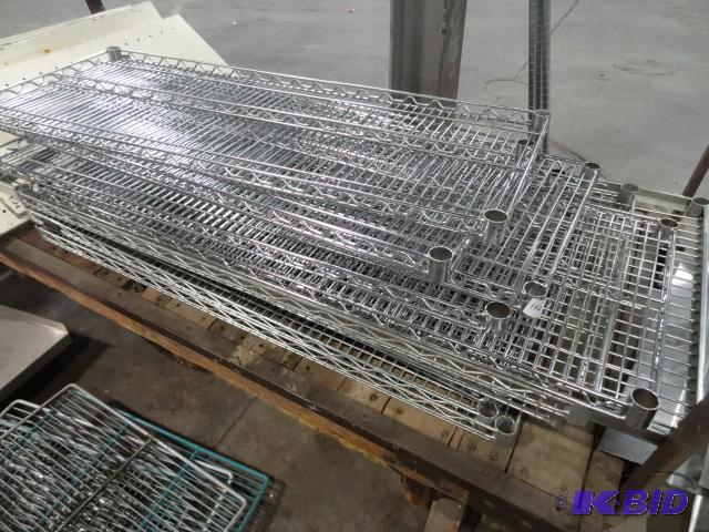 lot 162 image: NSF Wire Shelving. Most of Them are 48 X 18. ...
