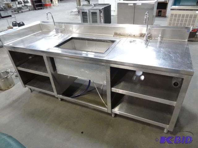 lot 167 image: Hostess Station. Stainless. Ice Bin with Cold...