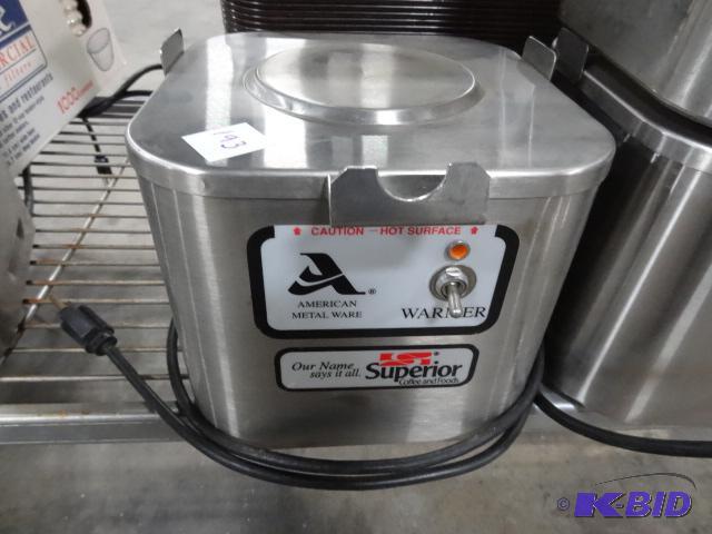 lot 193 image: American Metal Wave Coffee Warmer...