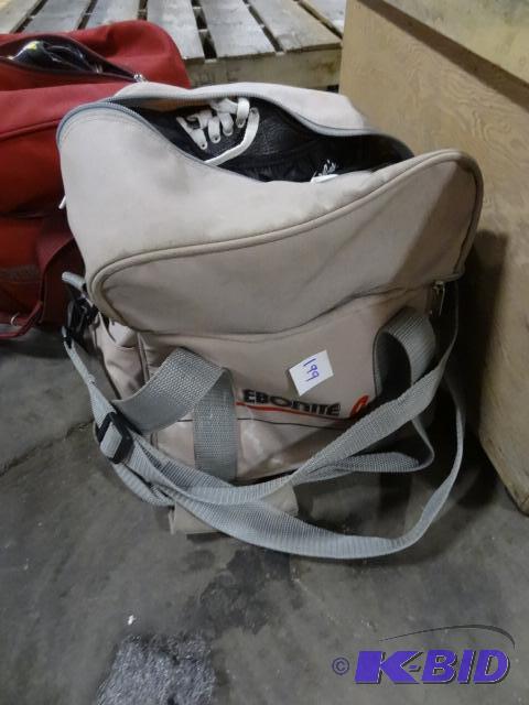 lot 199 image: Columbia 300 Bowling Ball. Ebonite Bag. #7 1...