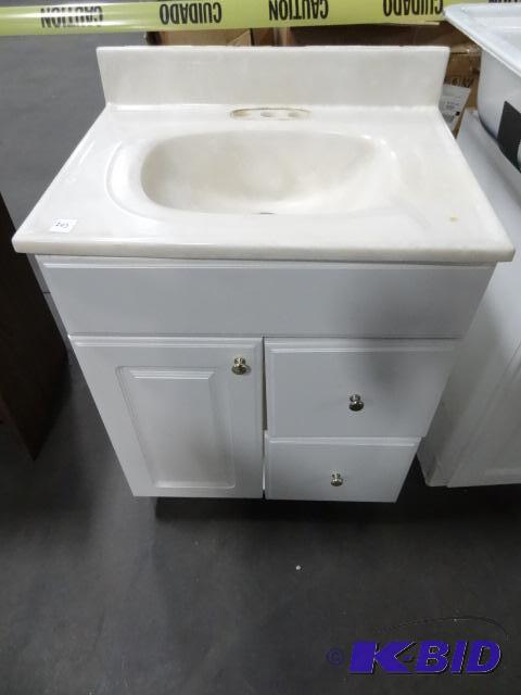lot 205 image: Bathroom Vanity 24 X 18 X 32...