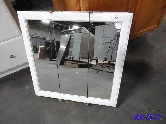 lot 206 image: In Wall Medicine Cabinet 24 X 24...