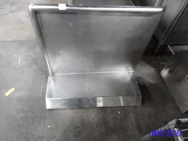 lot 57 image: Stainless Corner Shelf. 24 X 21...