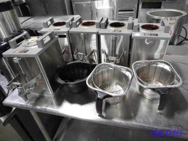 lot 60 image: Coffee Pot Dispensers. Mostly for Parts...