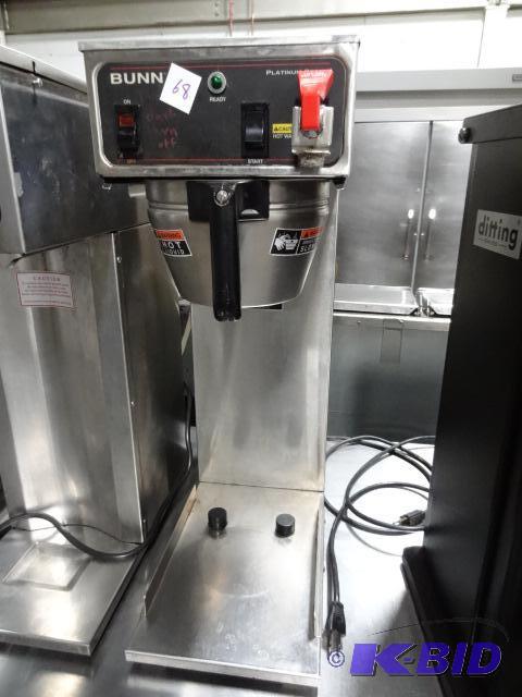 lot 68 image: Bunn Coffee Maker. Part #27200 000. 120 Volt...
