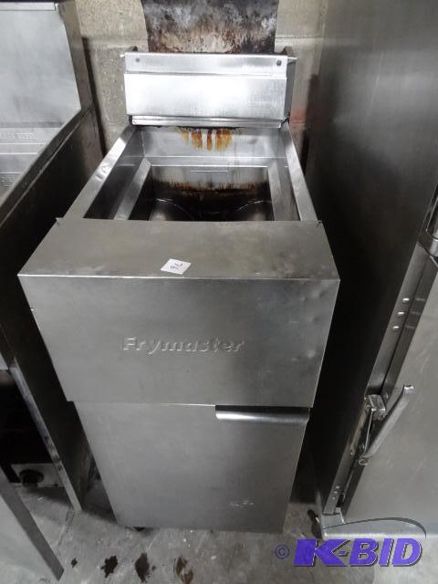 lot 76 image: FryMaster Deep Fryer Model GF14S0. Natural Ga...